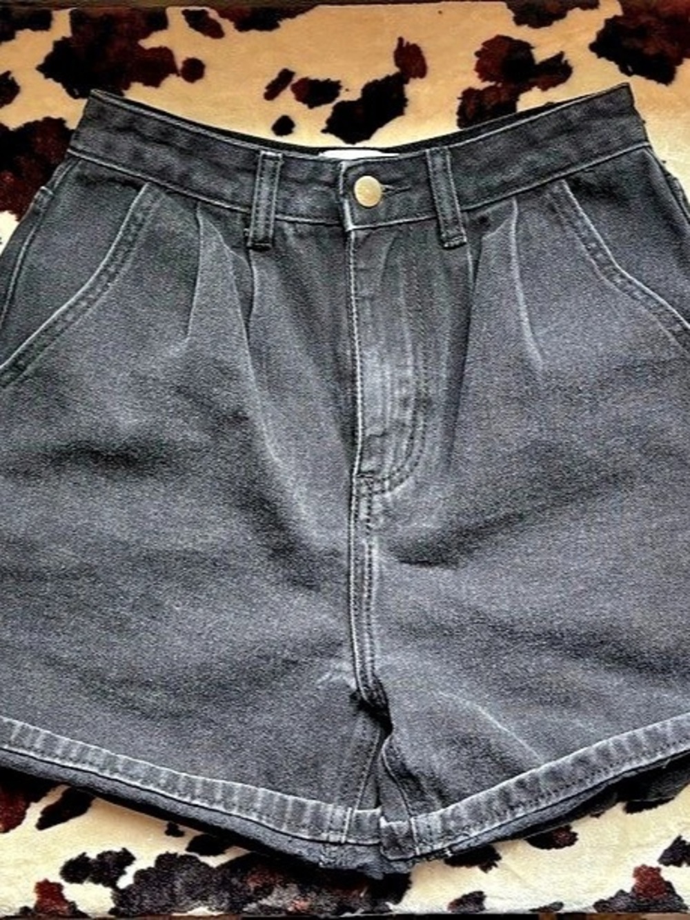 Bohme-Women's Black Denim Jean Shorts